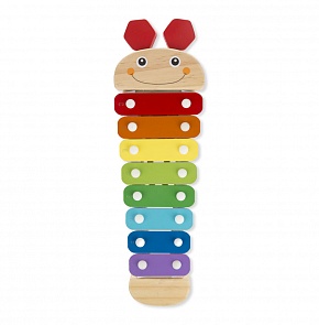 Деревянный ксилофон Гусеница с молоточками (Melissa & Doug, 8964_md)